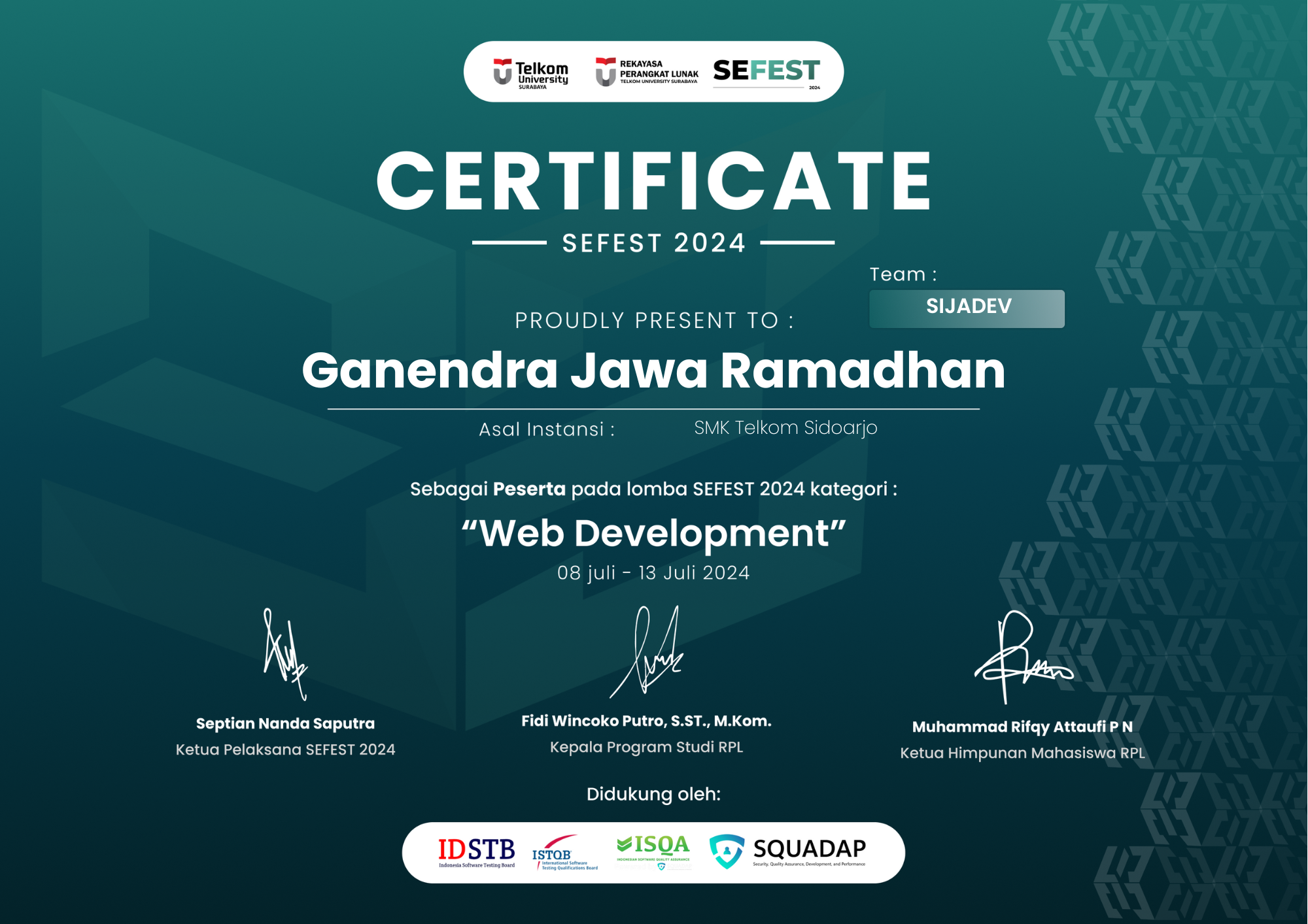 Certificate 3