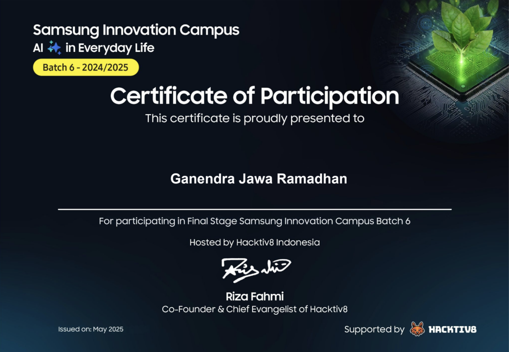 Certificate 1